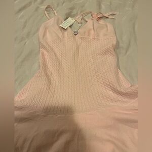 NWT Frankie’s Bikini Houston Cloud Knit Dress in Pink